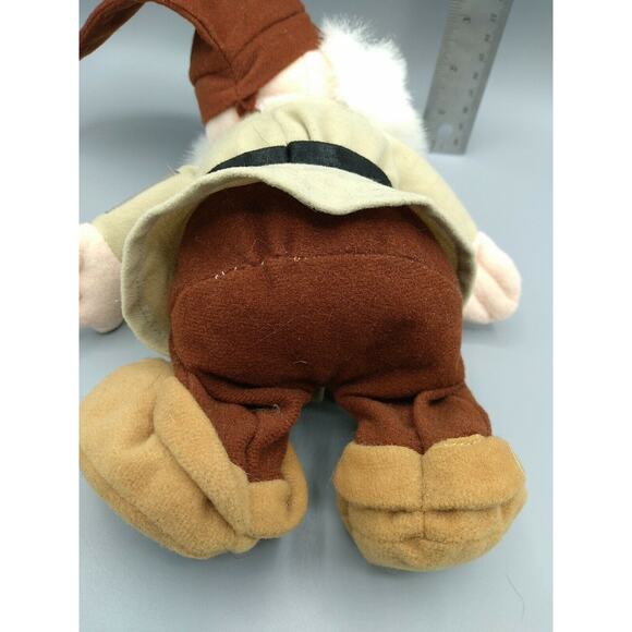 RARE Walt Disney World Sleepy Brown Hat Plush Snow White Dwarf Factory Error - Picture 8 of 12
